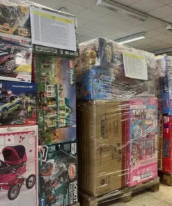 Games liquidation pallets mixed with toys